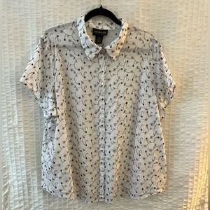 Short Sleeve Button up Blouse